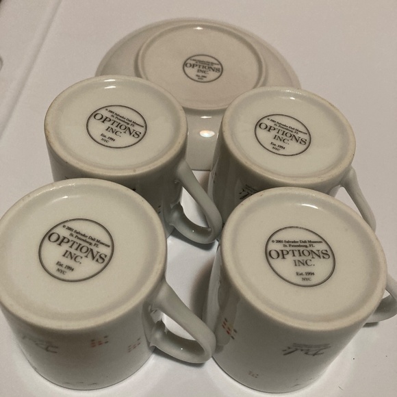 Salvador Dali Museum Espresso Cups and Saucers (4,)The Hallucinogenic Toreador - Picture 3 of 4